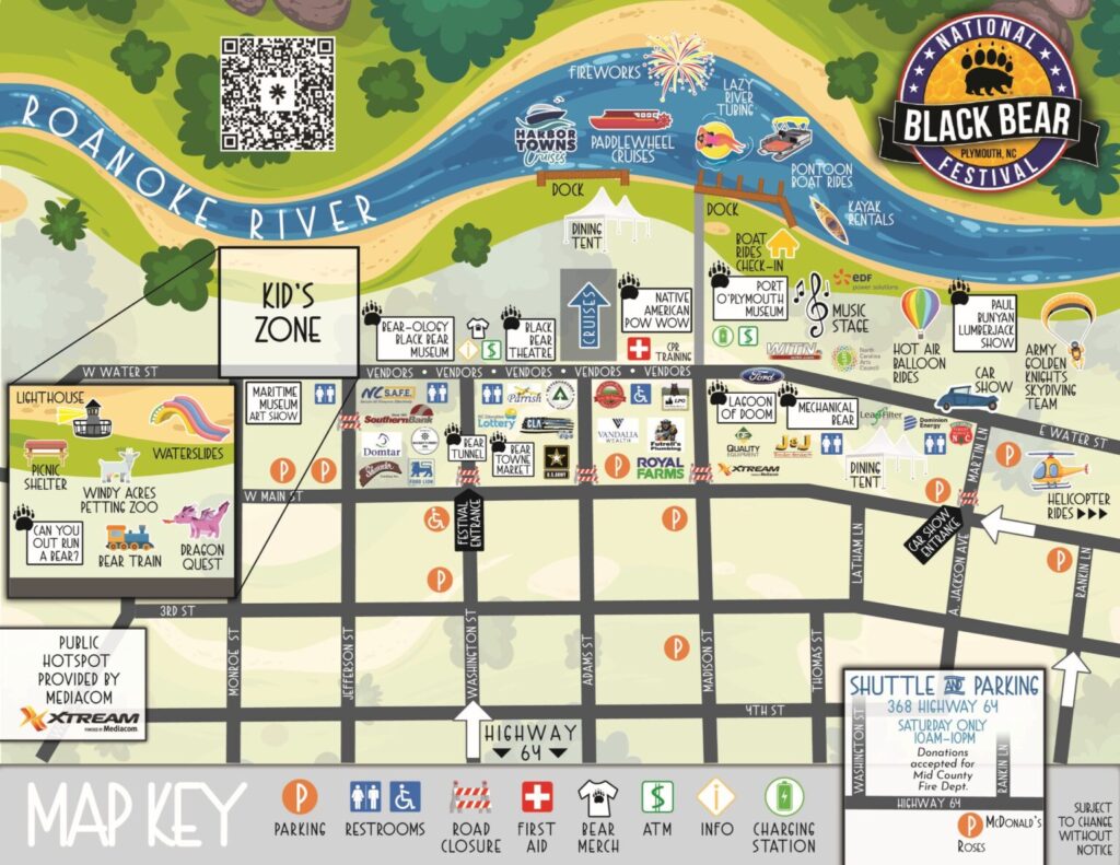 Black Bear Festival 2025 map